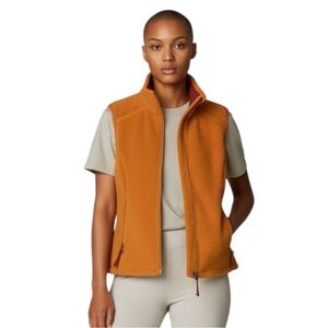 PATAGONIA Synchilla Fleece Vest in Orange / Purple Size Small